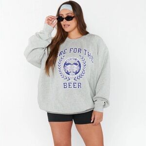 Show Me Your Mumu Here For The Beer Sweatshirt